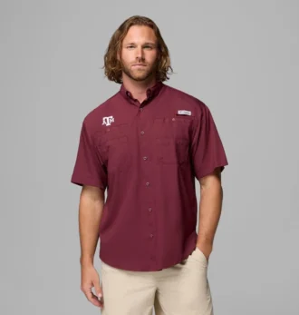 Herren-Kurzarmhemd PFG Tamiami™ – Texas A&M