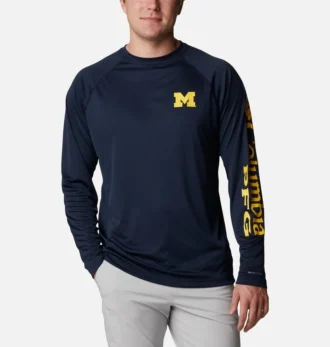 Herren-Langarmshirt PFG Terminal Tackle™ für Studenten – Michigan