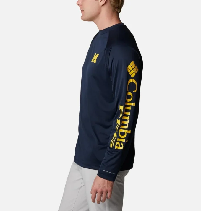 Herren-Langarmshirt PFG Terminal Tackle™ für Studenten – Michigan