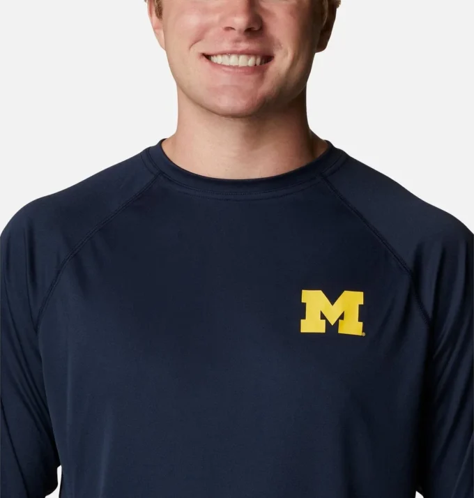 Herren-Langarmshirt PFG Terminal Tackle™ für Studenten – Michigan