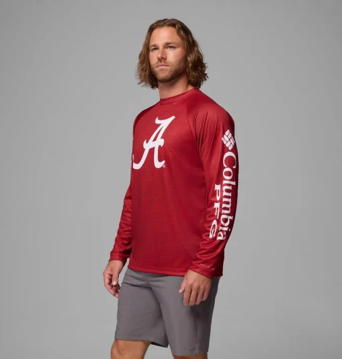 Herren-Langarmshirt PFG Terminal Tackle™ Heather – Alabama