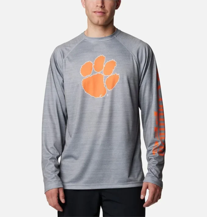 Herren-Langarmshirt PFG Terminal Tackle™ Heather – Clemson Herren-Langarmshirt PFG Terminal Tackle™ Heather – Clemson