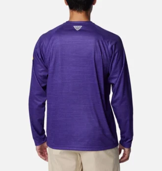 Herren-Langarmshirt PFG Terminal Tackle™ Heather – LSU