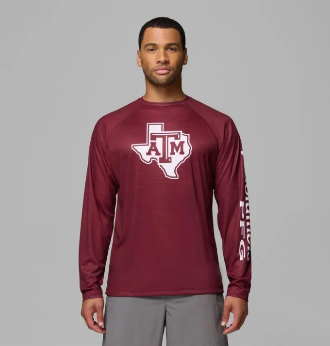 Herren-Langarmshirt PFG Terminal Tackle™ Heather – Texas A&M Herren-Langarmshirt PFG Terminal Tackle™ Heather – Texas A&M