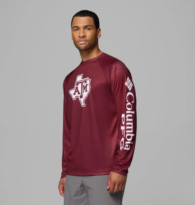 Herren-Langarmshirt PFG Terminal Tackle™ Heather – Texas A&M Herren-Langarmshirt PFG Terminal Tackle™ Heather – Texas A&M