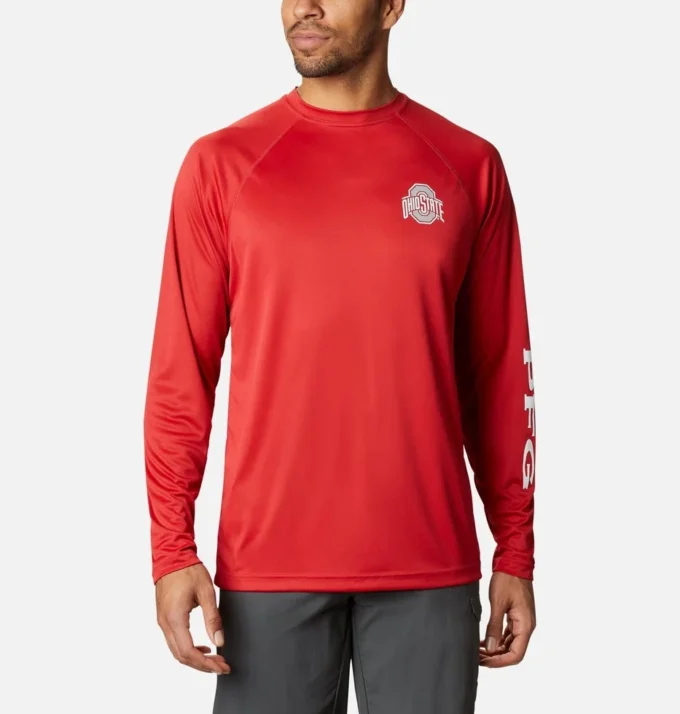 Herren-Langarmshirt PFG Terminal Tackle™ – Ohio State
