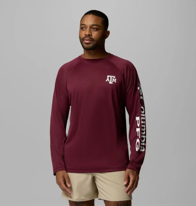 Herren-Langarmshirt PFG Terminal Tackle™ – Texas A&M
