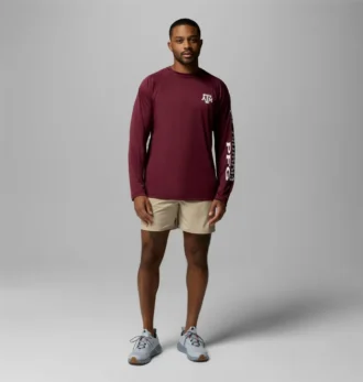 Herren-Langarmshirt PFG Terminal Tackle™ – Texas A&M