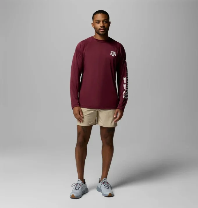 Herren-Langarmshirt PFG Terminal Tackle™ – Texas A&M