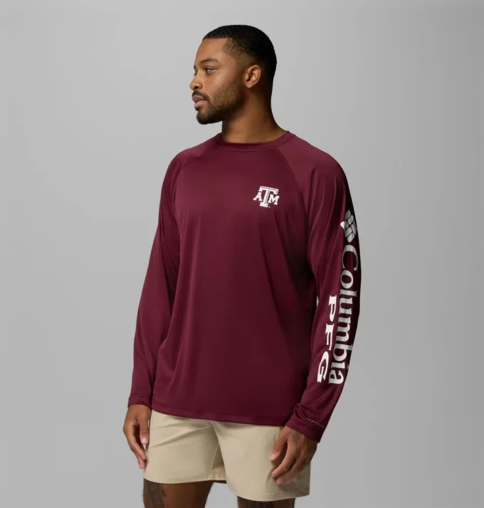 Herren-Langarmshirt PFG Terminal Tackle™ – Texas A&M