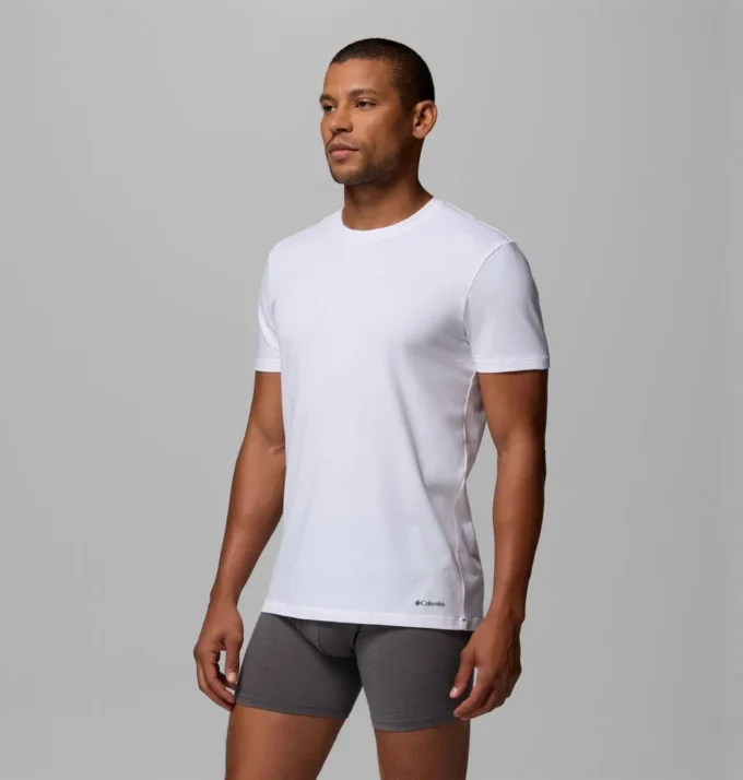 Herren Performance Cotton Stretch Crew – 3er-Pack