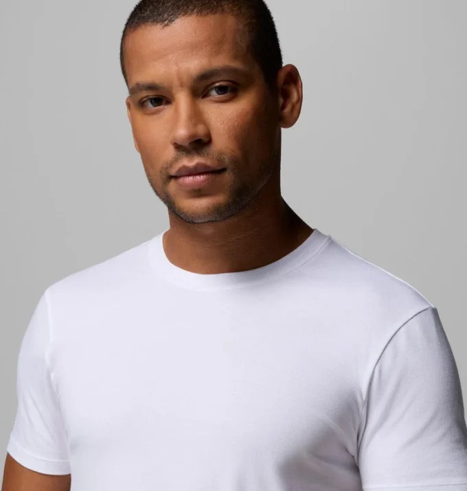 Herren Performance Cotton Stretch Crew – 3er-Pack