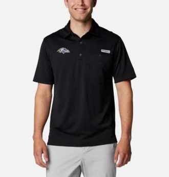 Herren PFG Flycaster Pocket Polo