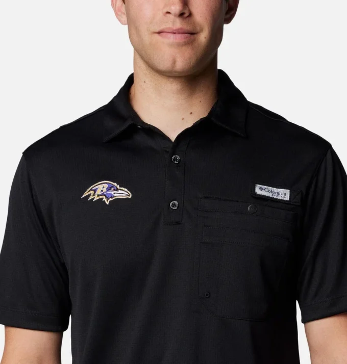 Herren PFG Flycaster Pocket Polo