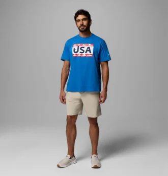 Herren PFG™ Silver Bank Americana Hook Flag T-Shirt