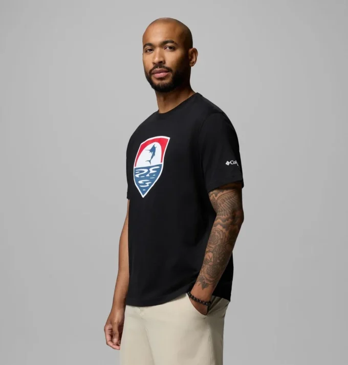 Herren PFG™ Silver Bank Americana Marlin T-Shirt