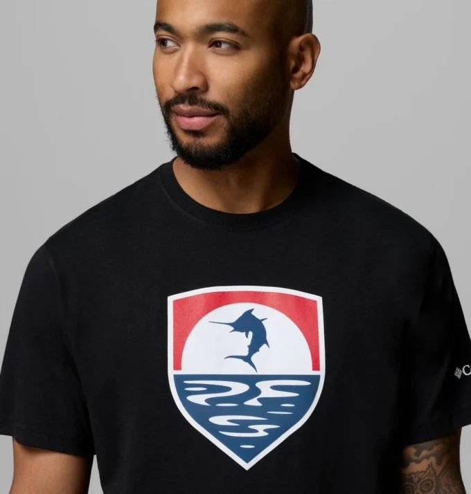 Herren PFG™ Silver Bank Americana Marlin T-Shirt