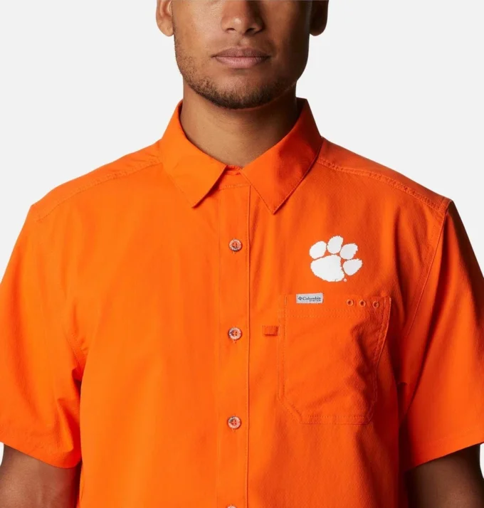Herren PFG Slack Tide™ Camp Shirt – Clemson Herren PFG Slack Tide™ Camp Shirt – Clemson
