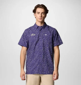 Herren PFG Super Slack Tide™ Kurzarmhemd – Baltimore Ravens