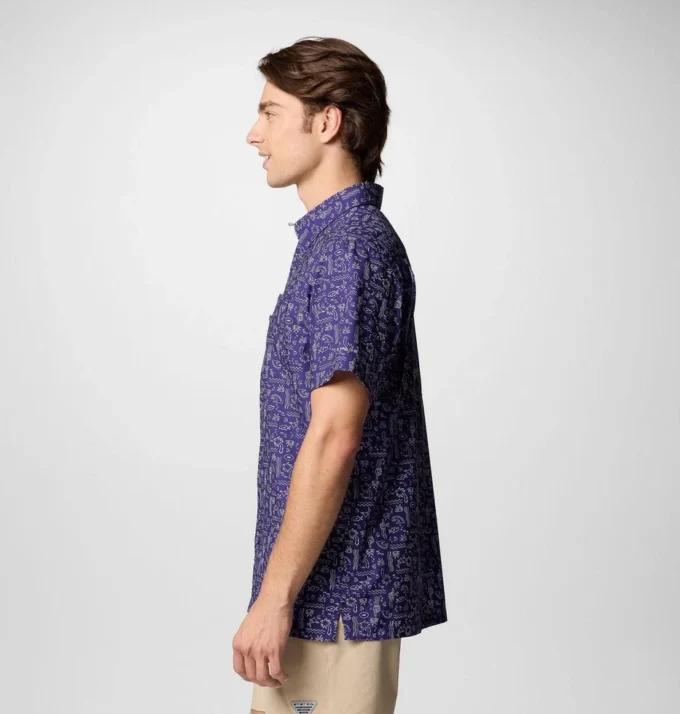 Herren PFG Super Slack Tide™ Kurzarmhemd – Baltimore Ravens