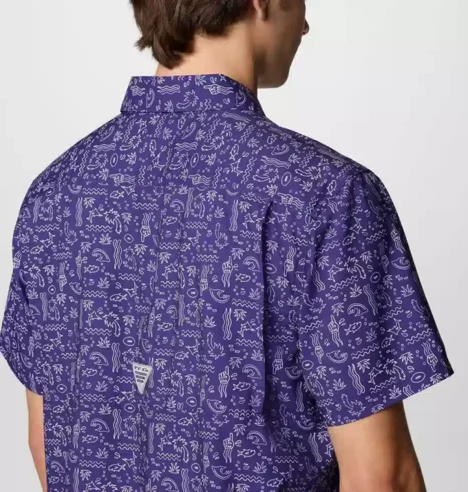 Herren PFG Super Slack Tide™ Kurzarmhemd – Baltimore Ravens