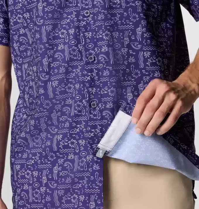 Herren PFG Super Slack Tide™ Kurzarmhemd – Baltimore Ravens