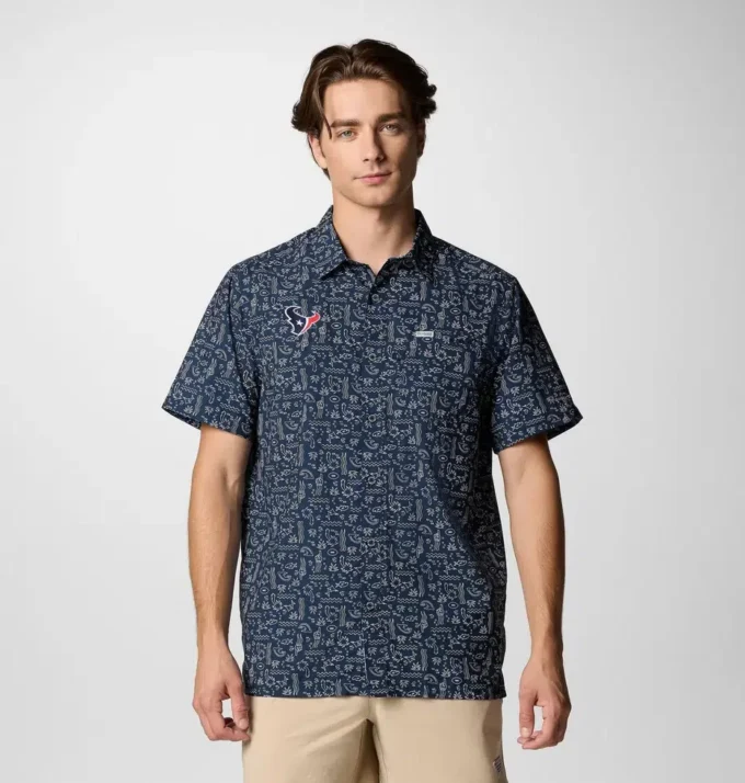 Herren PFG Super Slack Tide™ Kurzarmhemd – Houston Texans Herren PFG Super Slack Tide™ Kurzarmhemd – Houston Texans