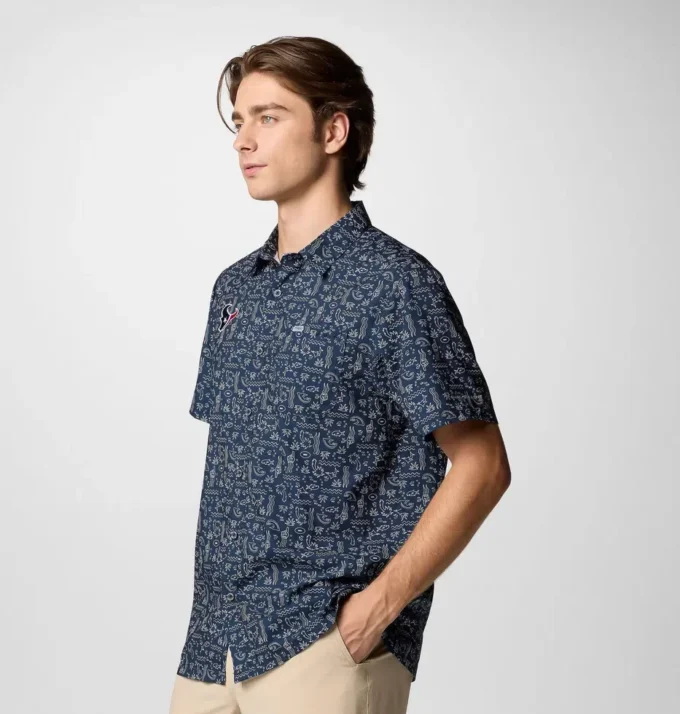 Herren PFG Super Slack Tide™ Kurzarmhemd – Houston Texans Herren PFG Super Slack Tide™ Kurzarmhemd – Houston Texans