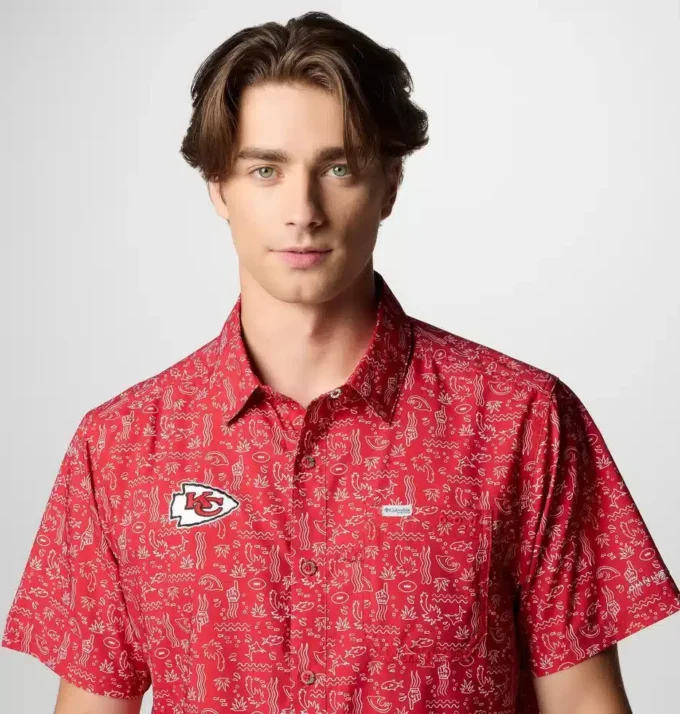 Herren PFG Super Slack Tide™ Kurzarmhemd – Kansas City Chiefs Herren PFG Super Slack Tide™ Kurzarmhemd – Kansas City Chiefs