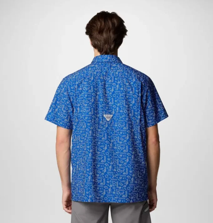 Herren PFG Super Slack Tide™ Kurzarmhemd – Los Angeles Rams