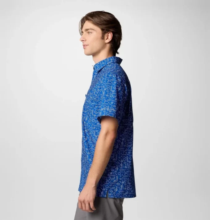 Herren PFG Super Slack Tide™ Kurzarmhemd – Los Angeles Rams