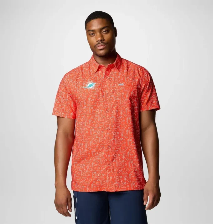 Herren PFG Super Slack Tide™ Kurzarmhemd – Miami Dolphins Herren PFG Super Slack Tide™ Kurzarmhemd – Miami Dolphins