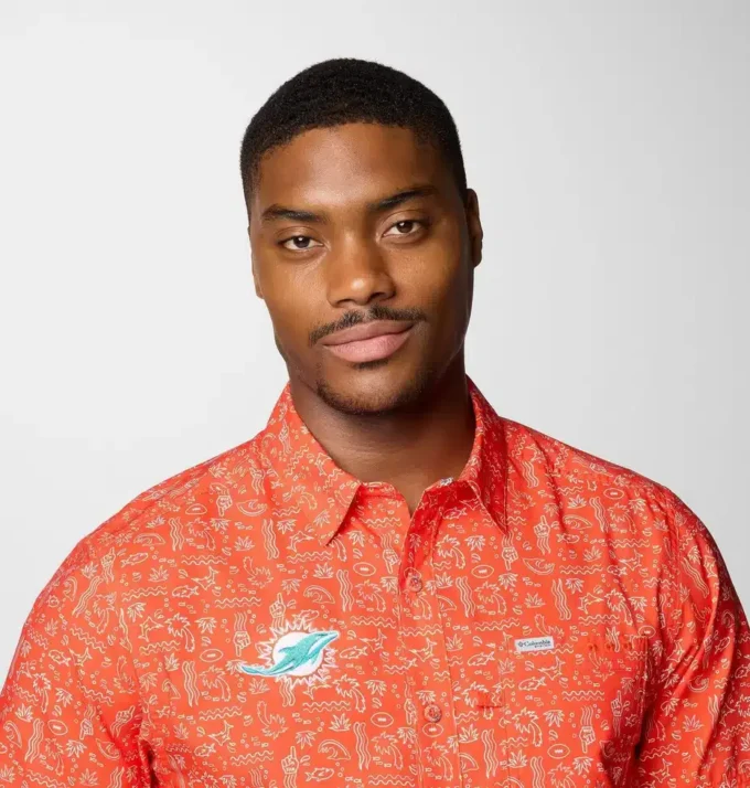 Herren PFG Super Slack Tide™ Kurzarmhemd – Miami Dolphins Herren PFG Super Slack Tide™ Kurzarmhemd – Miami Dolphins