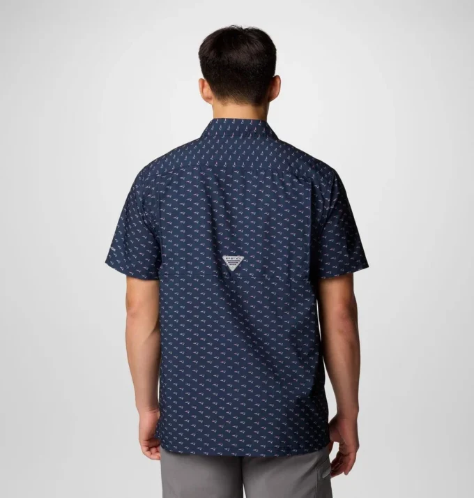 Herren PFG Super Slack Tide™ Kurzarmhemd – New England Patriots
