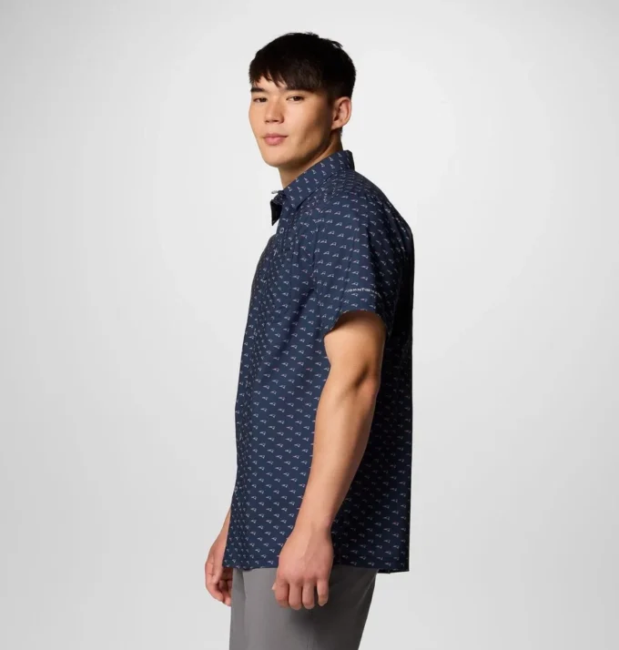 Herren PFG Super Slack Tide™ Kurzarmhemd – New England Patriots