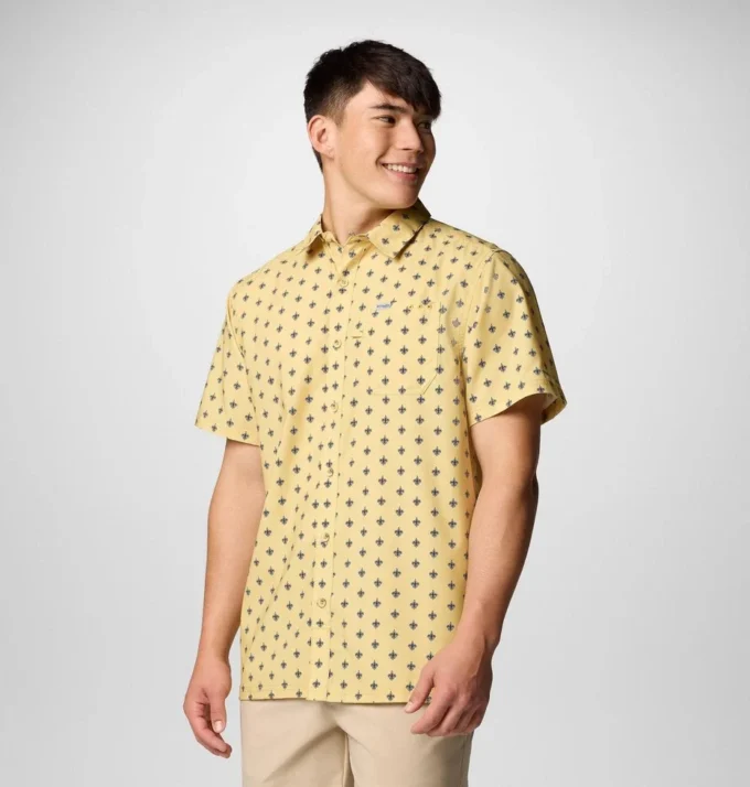Herren PFG Super Slack Tide™ Kurzarmhemd – New Orleans Saints