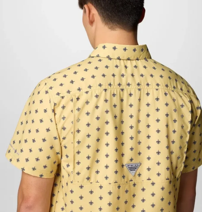 Herren PFG Super Slack Tide™ Kurzarmhemd – New Orleans Saints