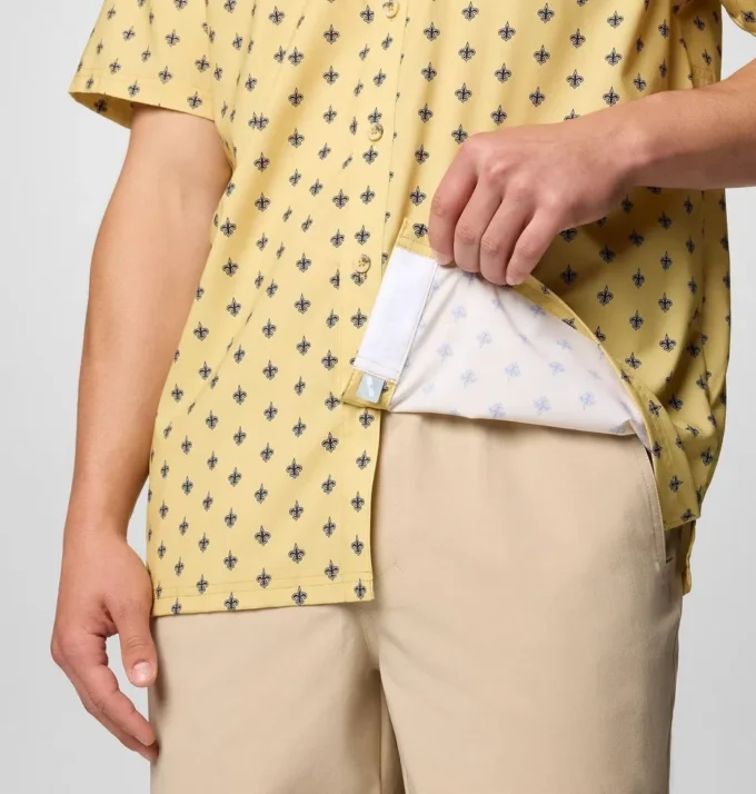 Herren PFG Super Slack Tide™ Kurzarmhemd – New Orleans Saints