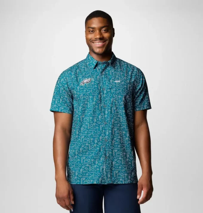 Herren PFG Super Slack Tide™ Kurzarmhemd – Philadelphia Eagles Herren PFG Super Slack Tide™ Kurzarmhemd – Philadelphia Eagles