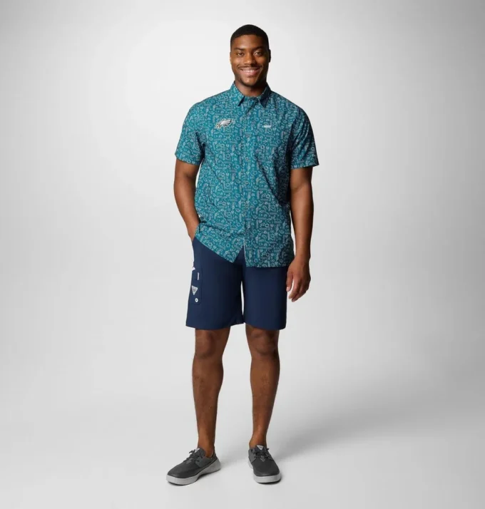 Herren PFG Super Slack Tide™ Kurzarmhemd – Philadelphia Eagles Herren PFG Super Slack Tide™ Kurzarmhemd – Philadelphia Eagles