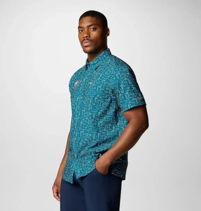 Herren PFG Super Slack Tide™ Kurzarmhemd – Philadelphia Eagles Herren PFG Super Slack Tide™ Kurzarmhemd – Philadelphia Eagles