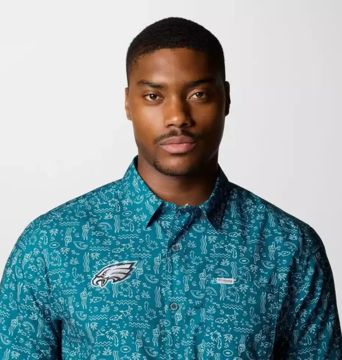 Herren PFG Super Slack Tide™ Kurzarmhemd – Philadelphia Eagles Herren PFG Super Slack Tide™ Kurzarmhemd – Philadelphia Eagles