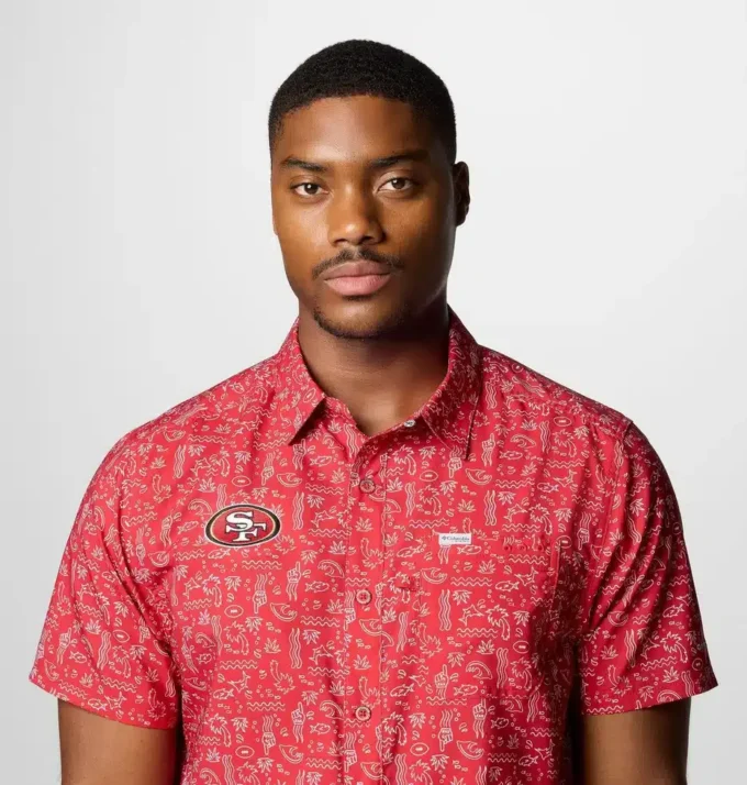 Herren PFG Super Slack Tide™ Kurzarmhemd – San Francisco 49ers