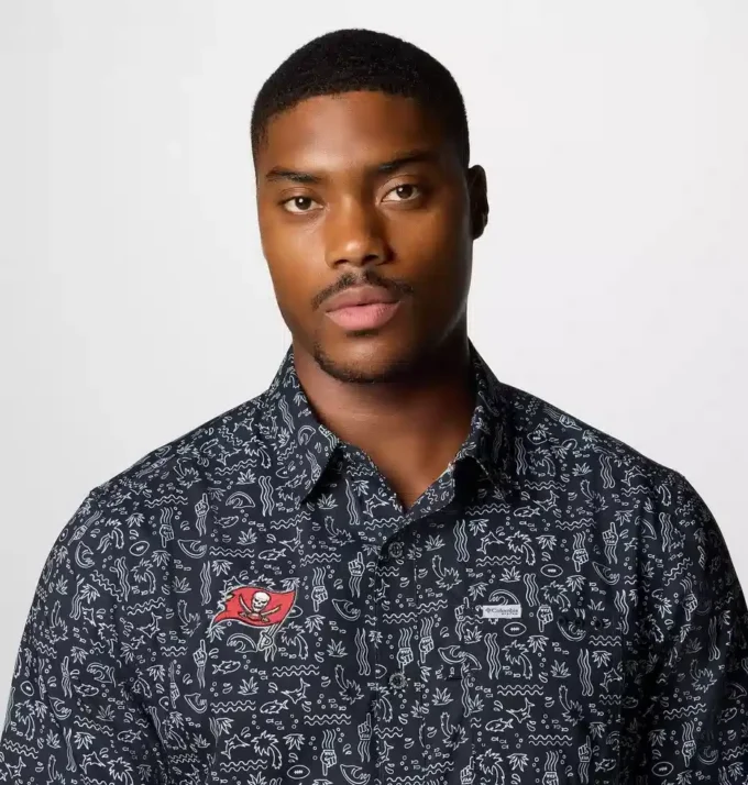 Herren PFG Super Slack Tide™ Kurzarmhemd – Tampa Bay Buccaneers