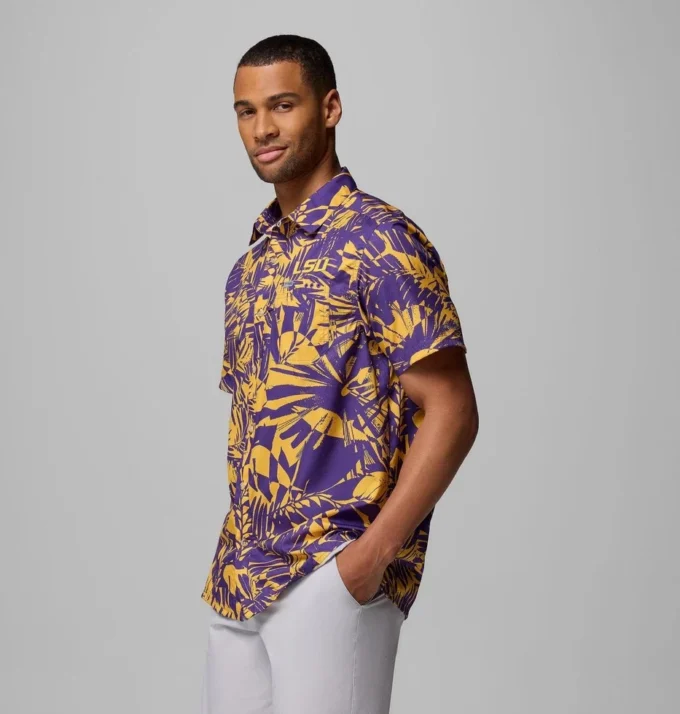 Herren PFG Super Slack Tide Shirt – LSU Herren PFG Super Slack Tide Shirt – LSU