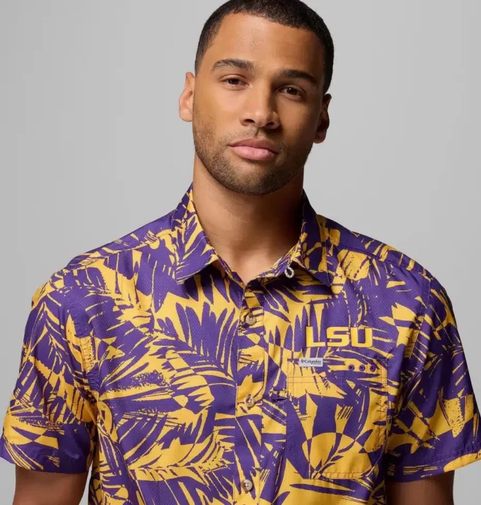Herren PFG Super Slack Tide Shirt – LSU Herren PFG Super Slack Tide Shirt – LSU