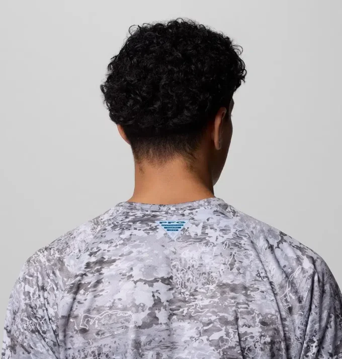 Herren PFG Super Solar Stream™ Border Hex Langarmhemd