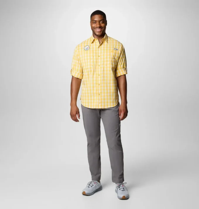 Herren PFG Super Tamiami™ Langarmhemd – Pittsburgh Steelers Herren PFG Super Tamiami™ Langarmhemd – Pittsburgh Steelers