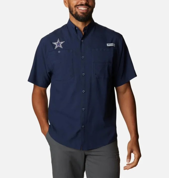 Herren PFG Tamiami™ Kurzarmhemd – Lang – Dallas Cowboys