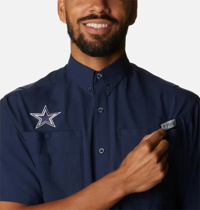 Herren PFG Tamiami™ Kurzarmhemd – Lang – Dallas Cowboys